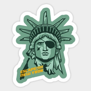 Liberty statue  - snake 1997 Sticker